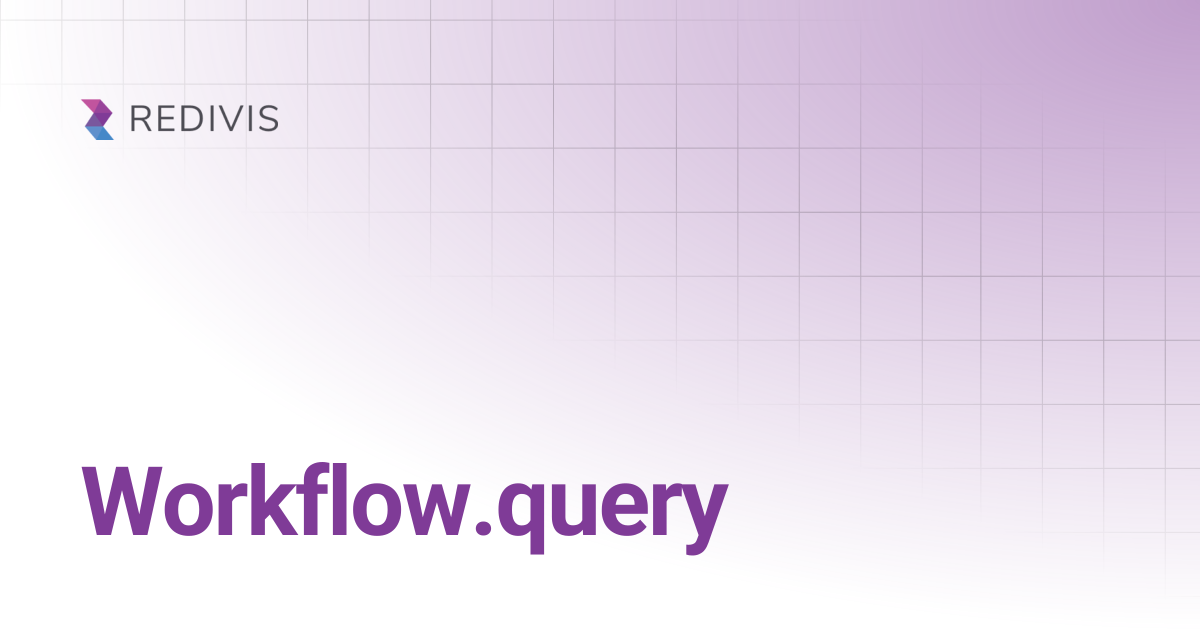 Workflow.query | API | Redivis Documentation