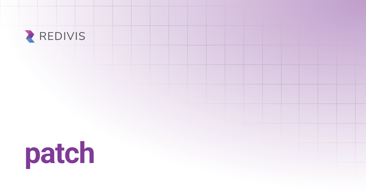 patch | API | Redivis Documentation