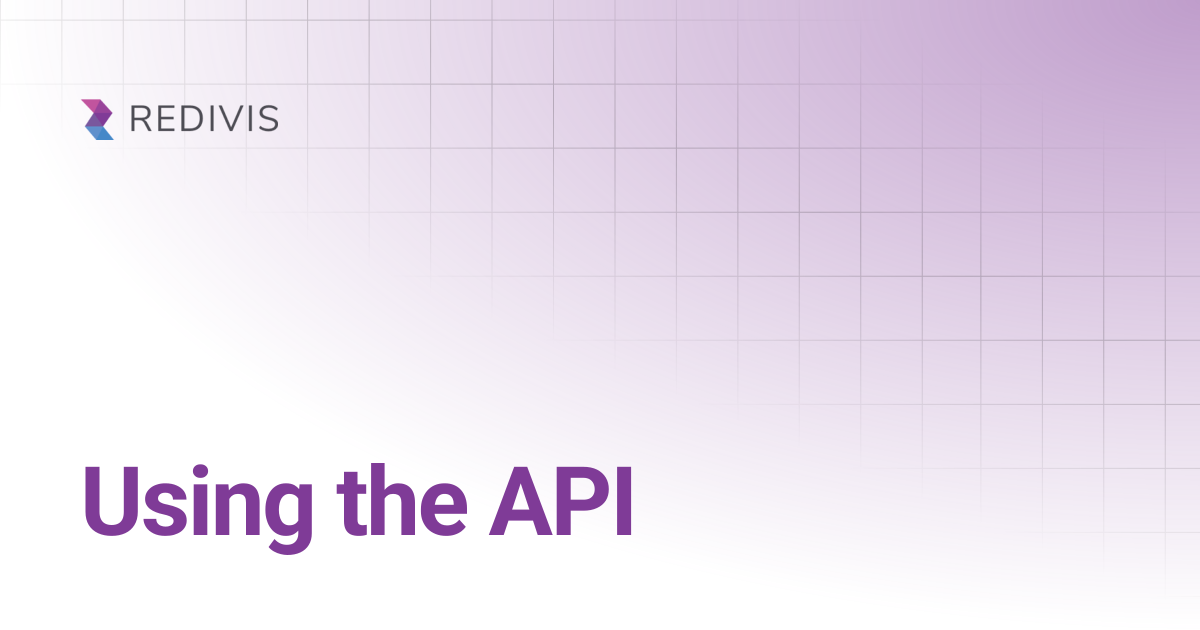 Using the API | Redivis Documentation