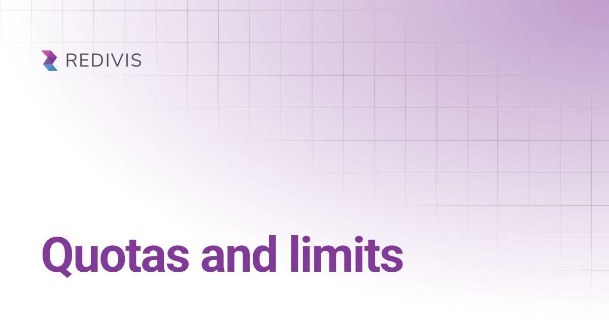 Quotas and limits | Redivis Documentation